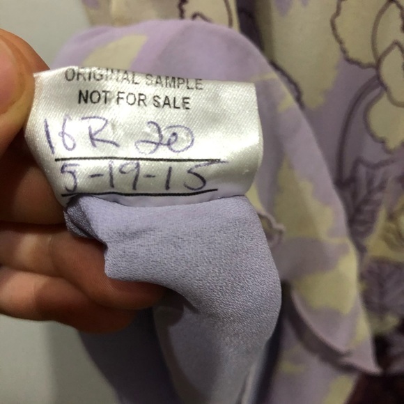 SOLD Anna sui floral shift dress silk sample - Picture 7 of 8